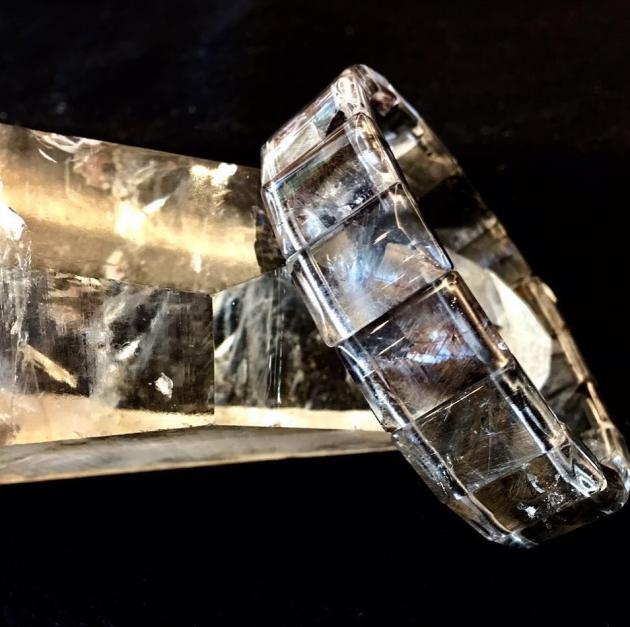 黑銀鈦 Black & Silver Rutilated Quartz 1