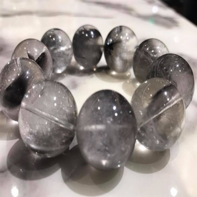 黑銀鈦 Black & Silver Rutilated Quartz 3