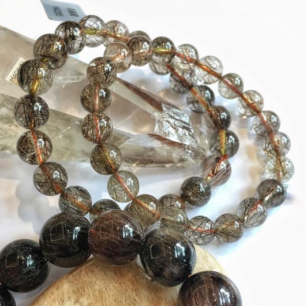 黑銅髪 Black Copper Rutilated Quartz